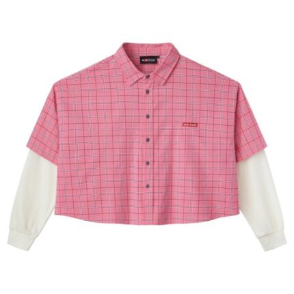 Gv Gallery Cropped Raspberry Pink Thermal Tlannel