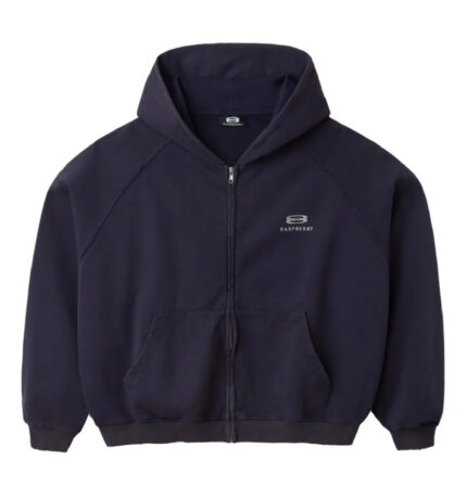 Raspberry Hills ‘Tank’ Navy Zip Up Hoodie
