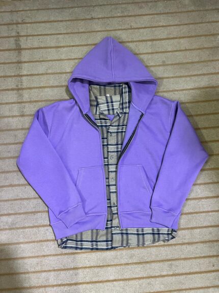 Raspberry Hills Hoodie Purple + Grey