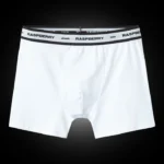 Raspberry Hills White Boxer Briefs
